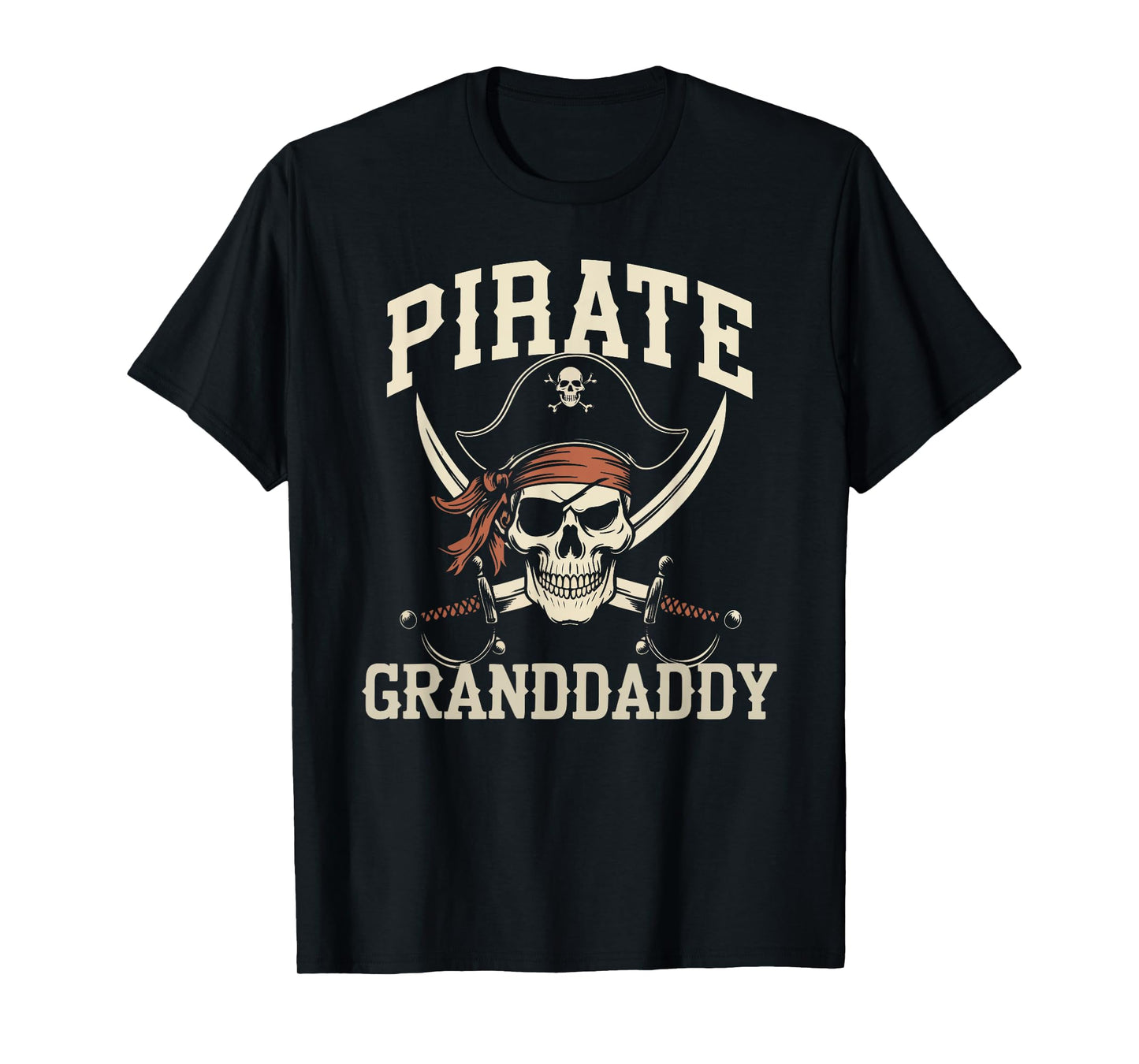 Pirate Granddaddy Funny Captain Halloween Costume Grandpa T-Shirt