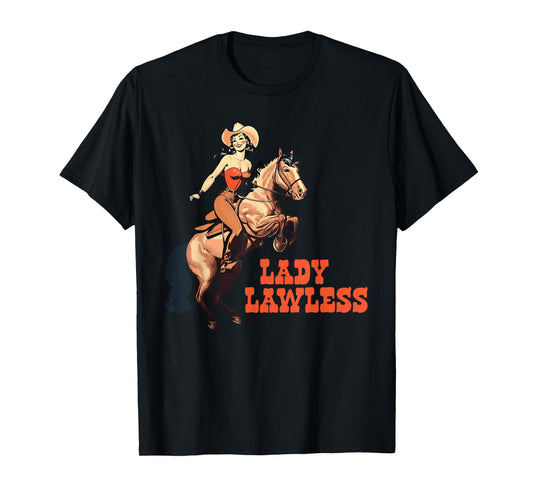 Lady Lawless Western cowgirl aesthetic vintage T-Shirt