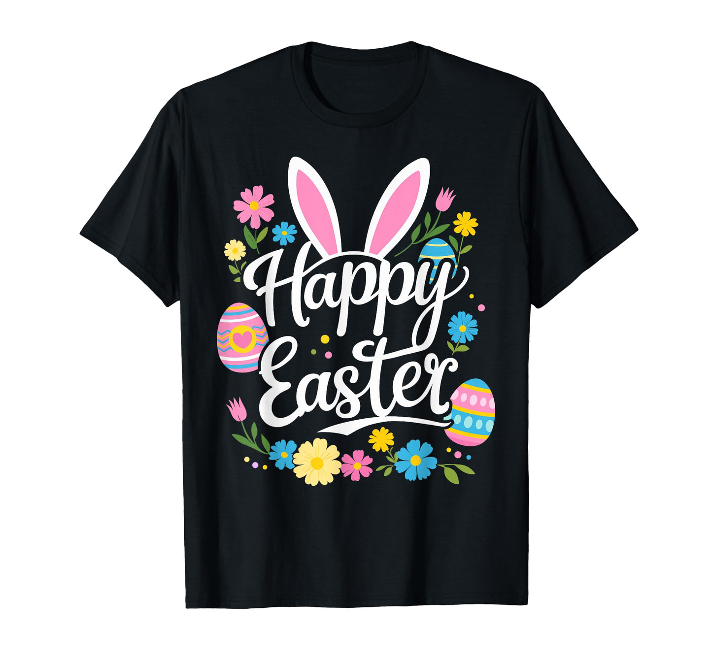 Happy easter with bunny and eggs T-Shirt