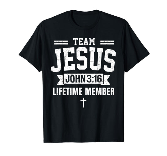 Team Jesus Members Christians Bible Faith Religious T-Shirt