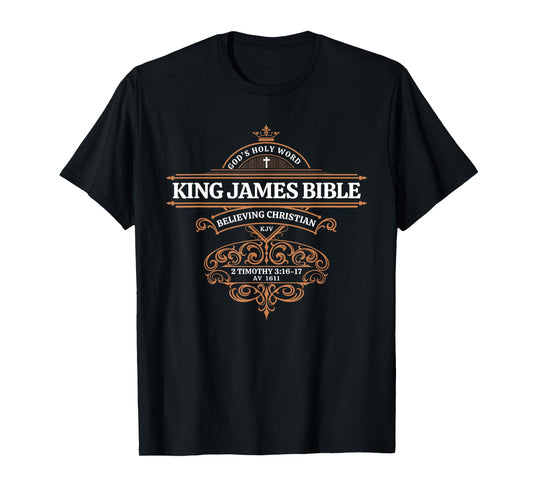 King James Bible 1611 Version God's Holy Word KJV Christian T-Shirt
