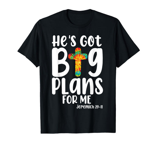 He's Got Big-Plans For Me Christian Bible Verse Kids Boys T-Shirt