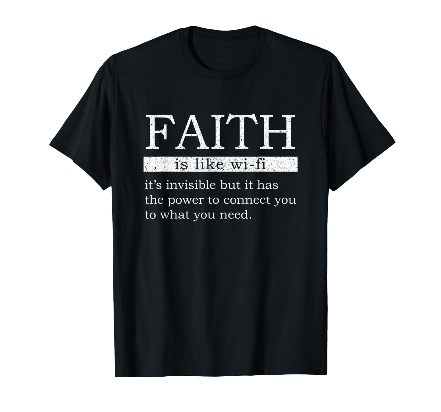 Faith Is Like Wifi Funny Definition Christian Jesus Bible T-Shirt