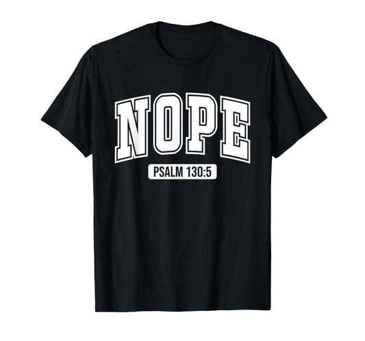 Retro Christian Nope - Religious Scripture Bible Verse Faith T-Shirt