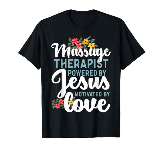 Licensed Massage Therapist Therapy Jesus Faith Massage T-Shirt