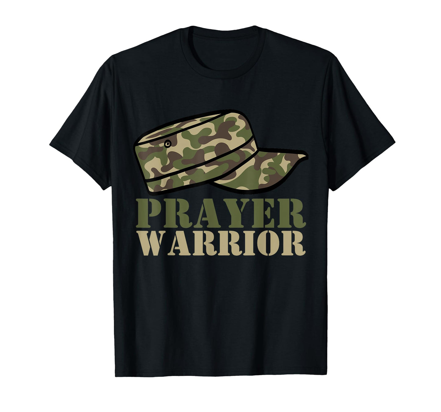 Prayer Warrior Camo God Jesus Christian Camouflage Hunting T-Shirt