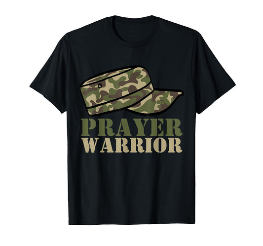 Prayer Warrior Camo God Jesus Christian Camouflage Hunting T-Shirt