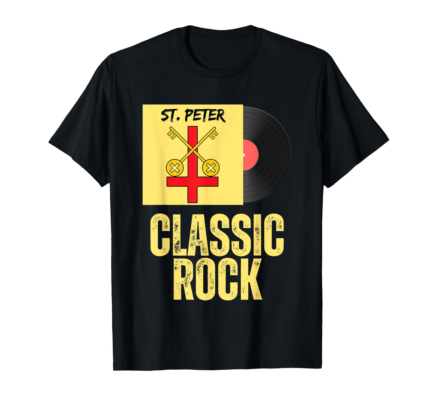 Saint Peter Classic Rock Pun Record Album Apostle Catholic T-Shirt