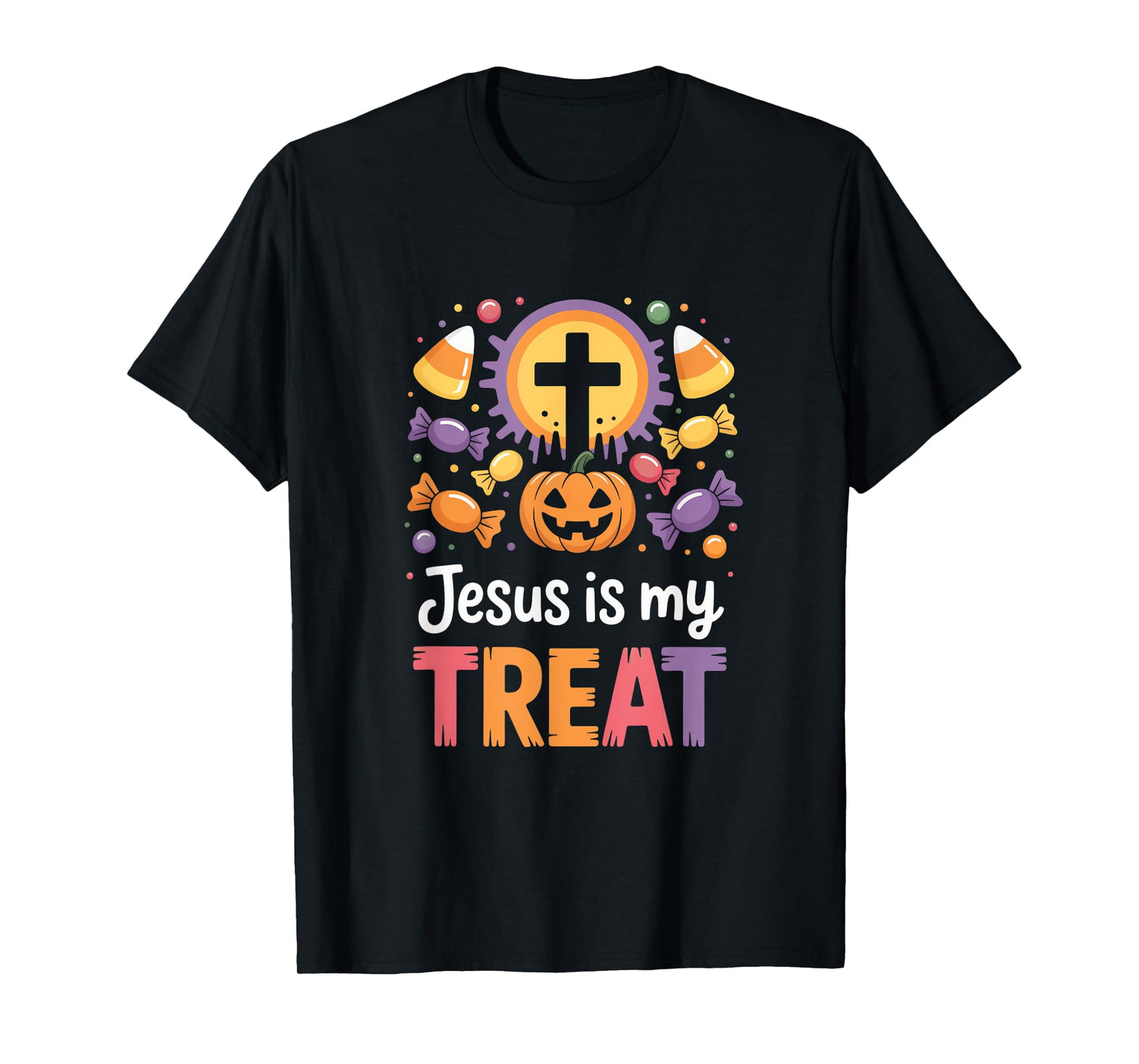 Jesus is My Treat Christian Halloween Message T-Shirt