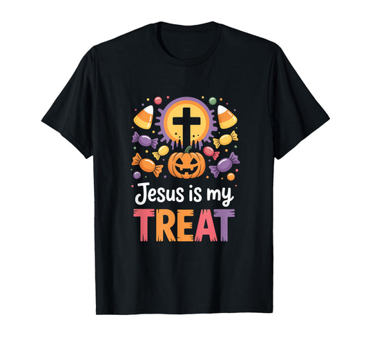 Jesus is My Treat Christian Halloween Message T-Shirt