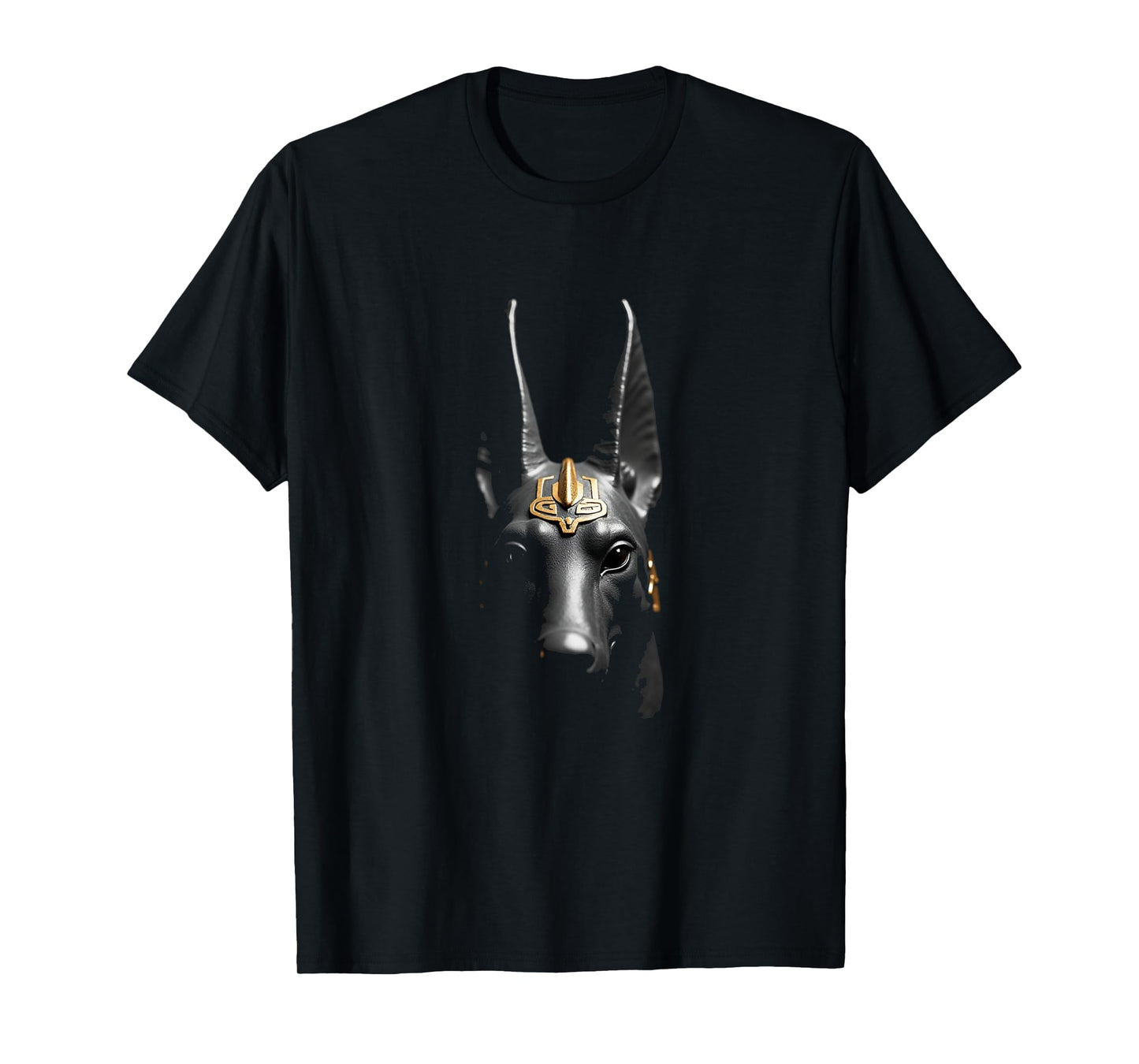 Anubis Head Ancient Egyptian God Art T-Shirt