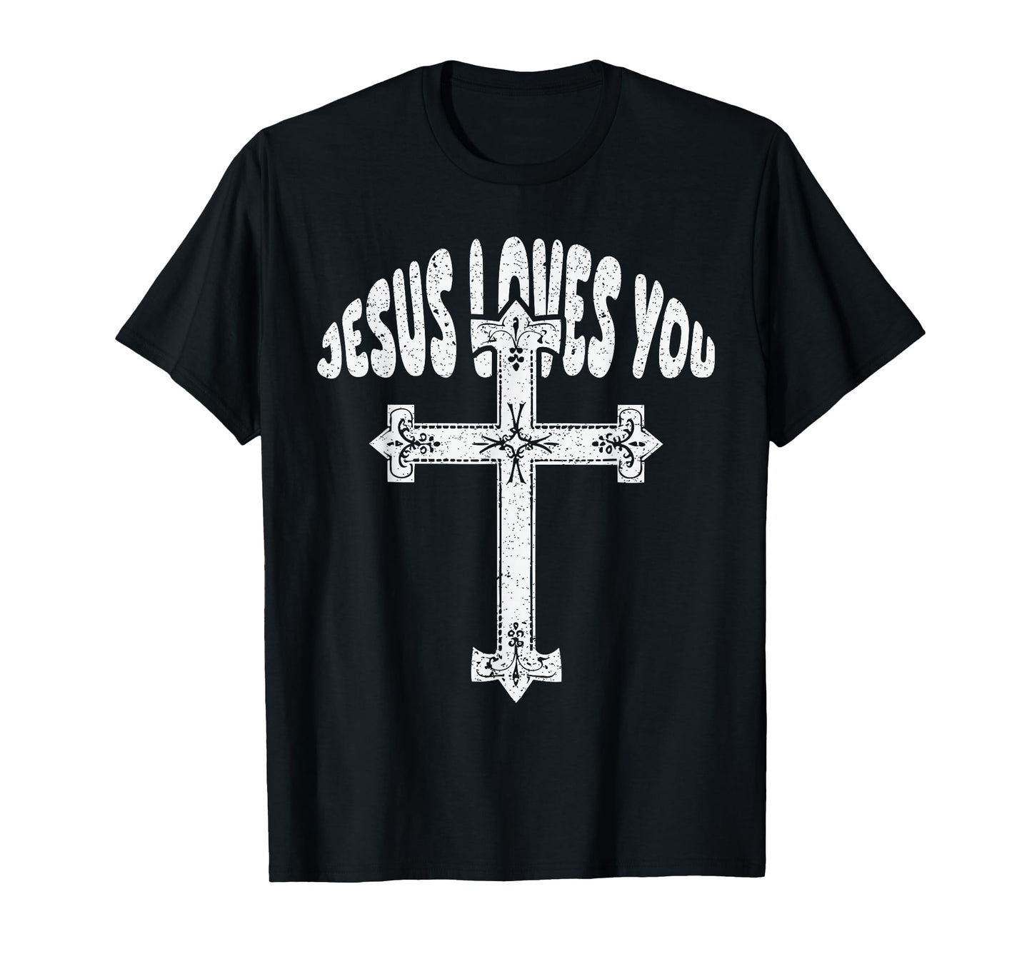 Jesus Loves You Christian Cross for Men Women Boys Kids T-Shirt