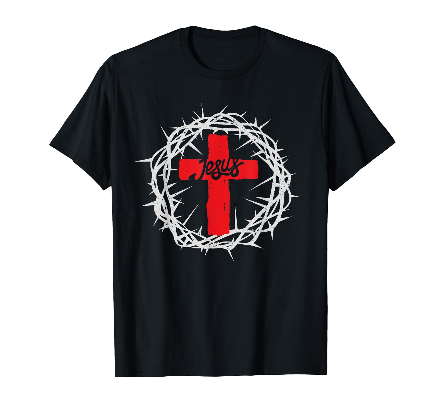 Vintage Crown Of Thorns, Jesus Christ Cross Religion Faith T-Shirt