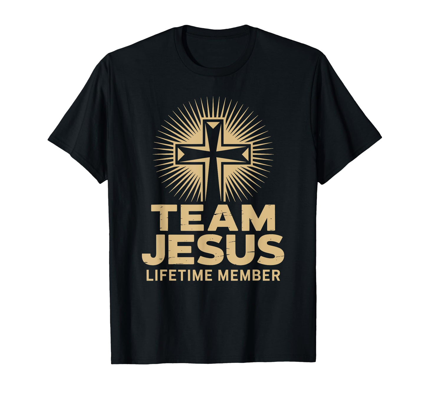 Team Jesus Lifetime Member Cross Belief Christians T-Shirt