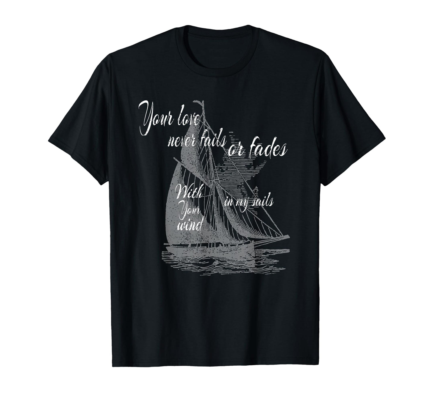 Build A Boat Christian Worship Vintage Sail boat T-Shirt
