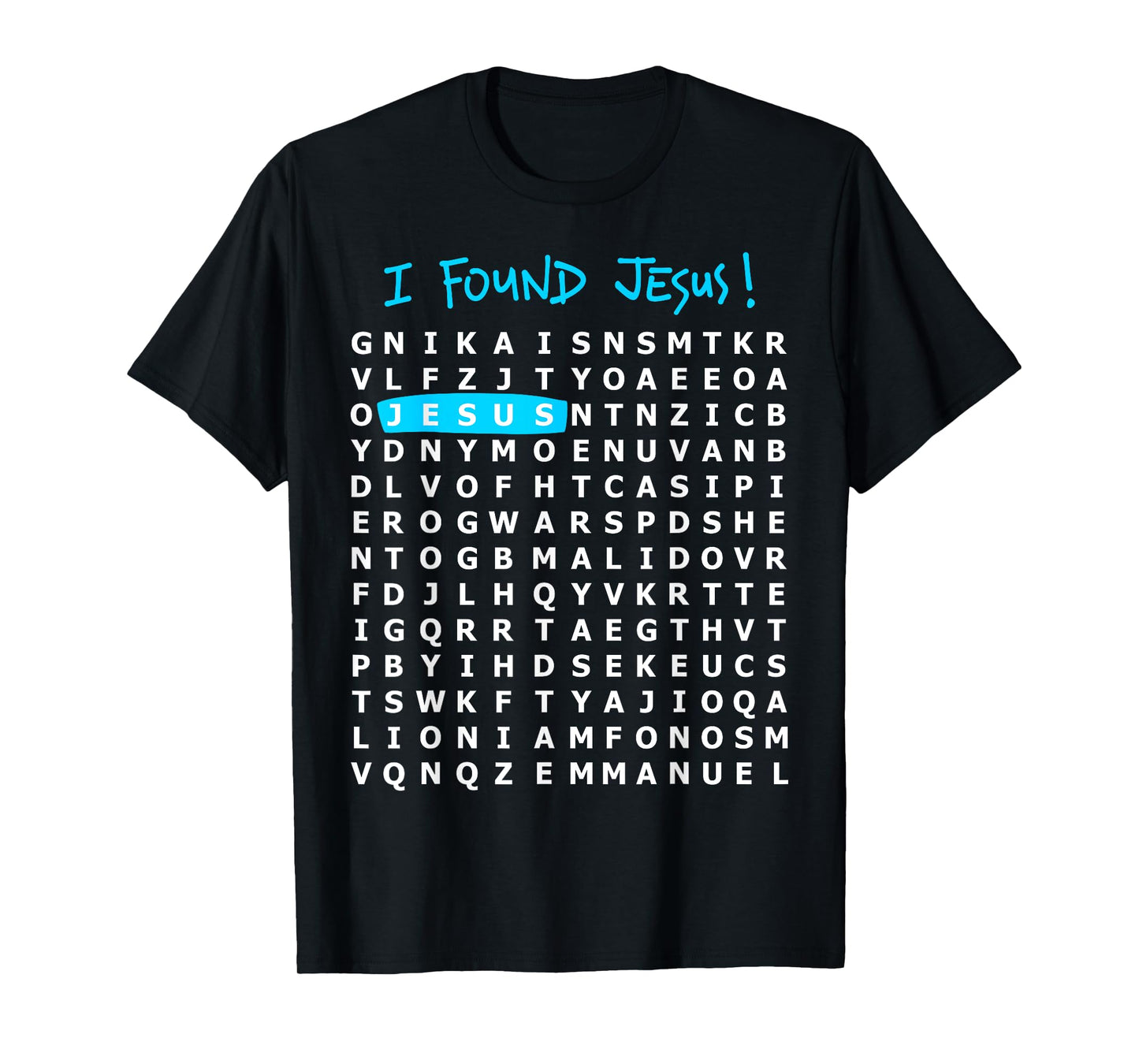 I Found Jesus Crossword Puzzle - Christian Shirt T-Shirt
