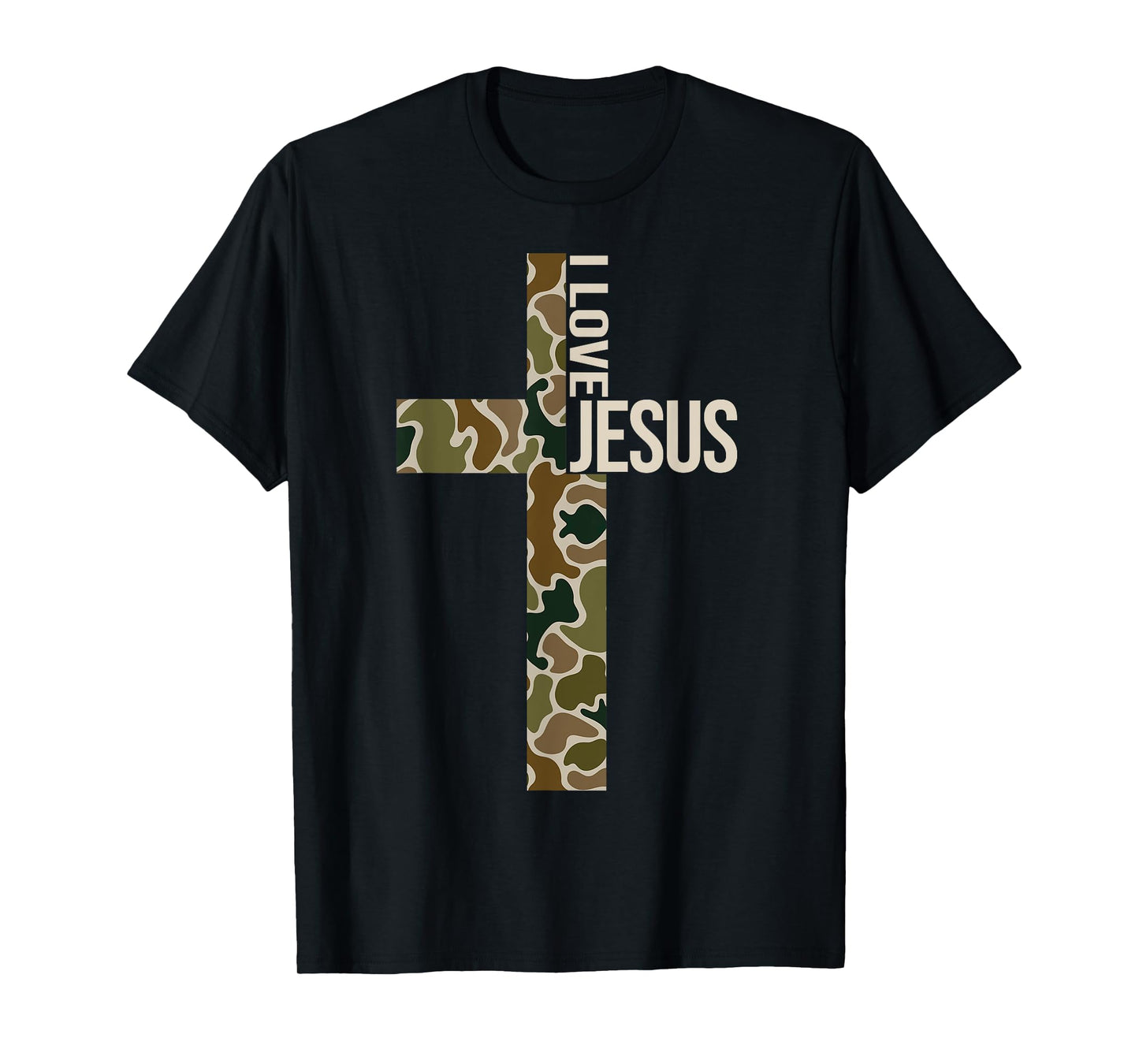 Jesus I Love Jesus Christian Cross God Faith Bible Pray T-Shirt