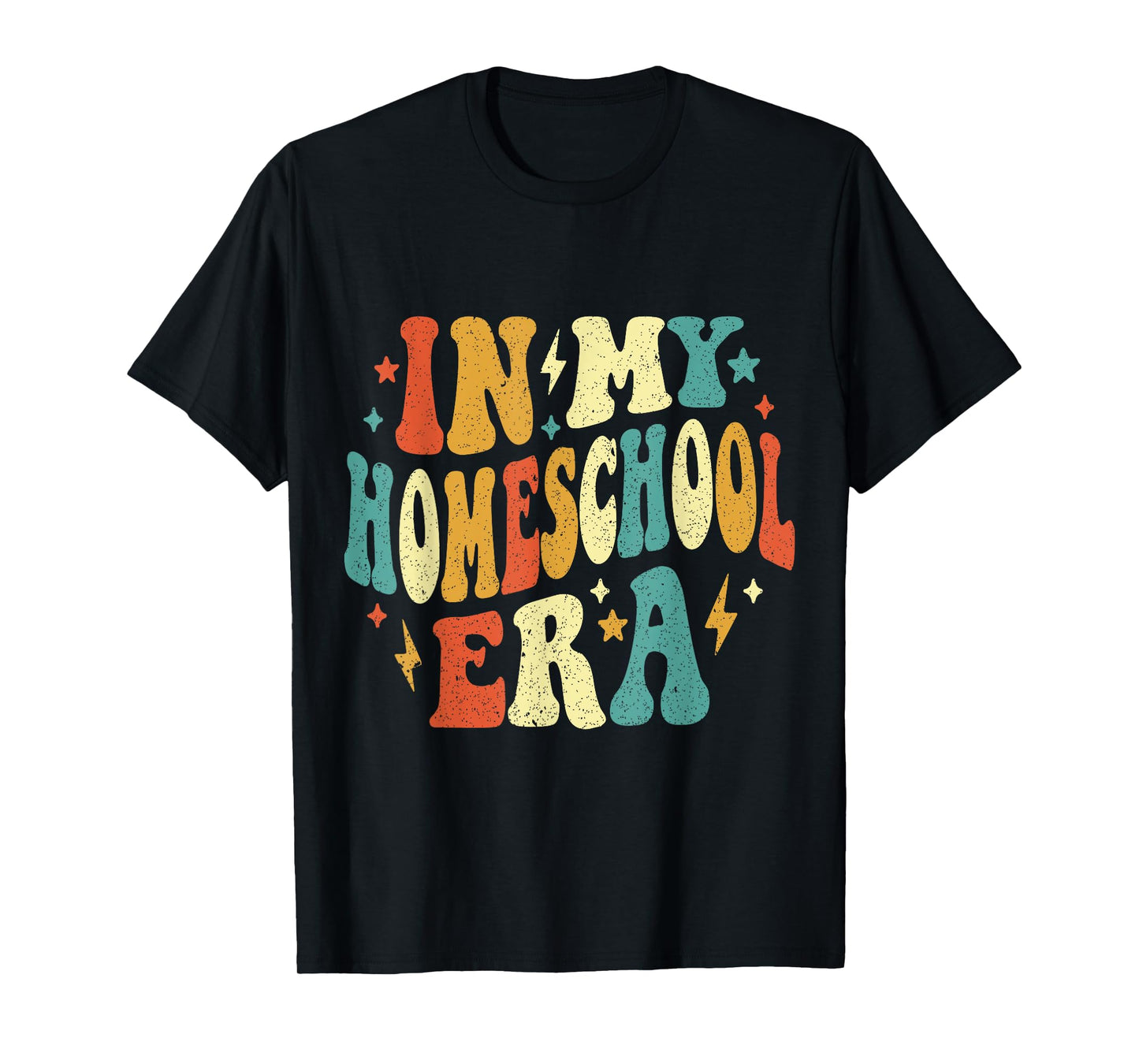 In My Homeschool Era Funny Homeschool Retro Vintage T-Shirt