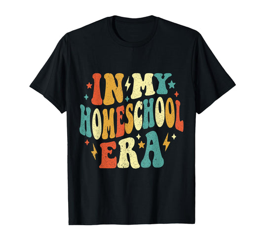 In My Homeschool Era Funny Homeschool Retro Vintage T-Shirt