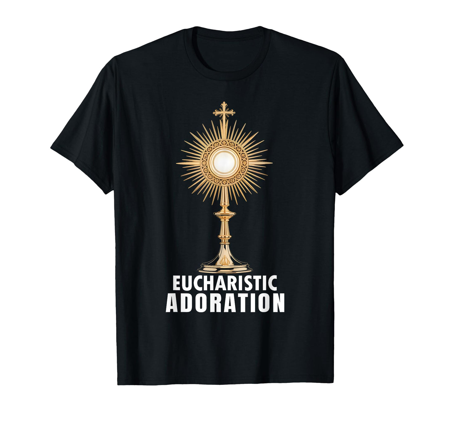 Eucharistic Adoration Holy Mass Catholic Art T-Shirt