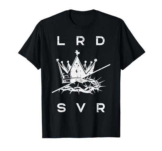 Christian Lrd Svr Crown Jesus Lord Savior Women Men Kids T-Shirt