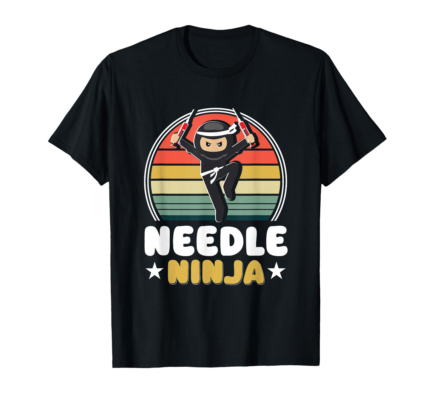 Funny Phlebotomist Quote Needle Ninja Phlebotomy Saying T-Shirt