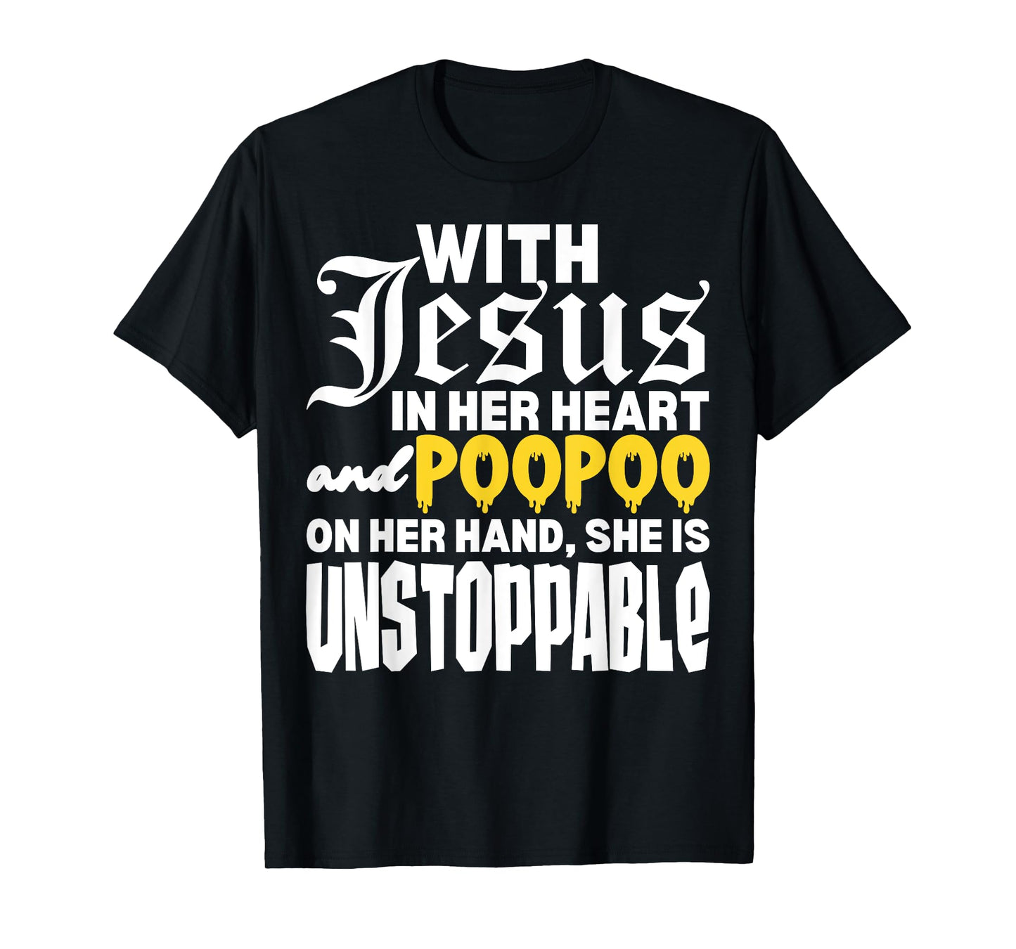 With Jesus In Her Heart Embarrassing Internet Memes Funny T-Shirt