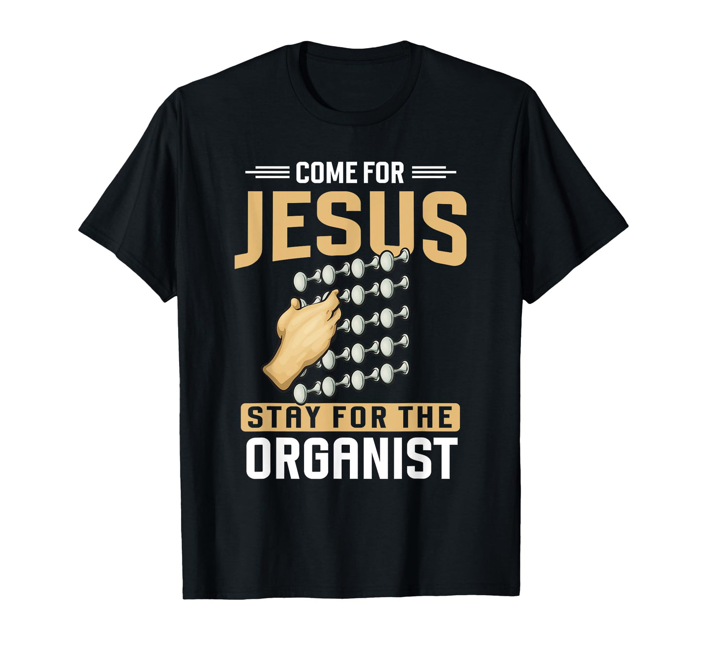 Pipe Organ Instrument Player Church Organist T-Shirt