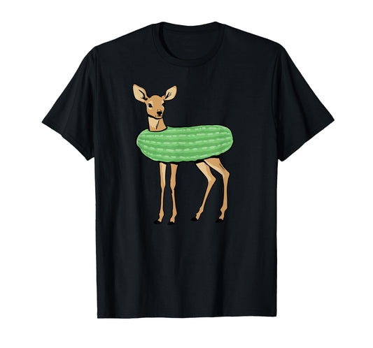 Dill Doe Funny Adult Humor Dill Pickle Deer Redneck Dill Doe T-Shirt, Small, Black