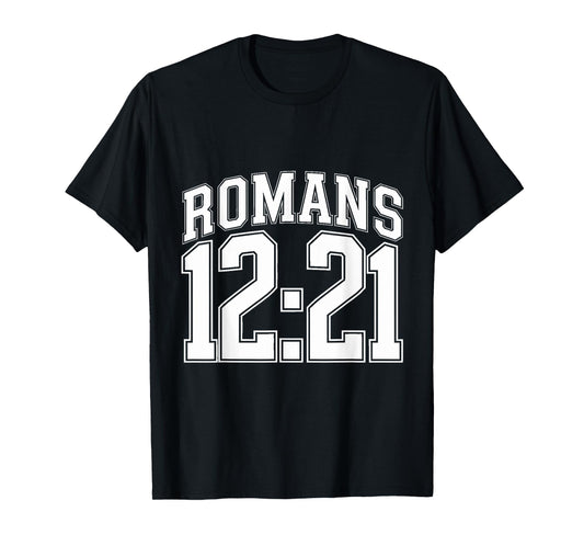 Romans 12:21 Sports Jersey Christian Motivation Apparel T-Shirt