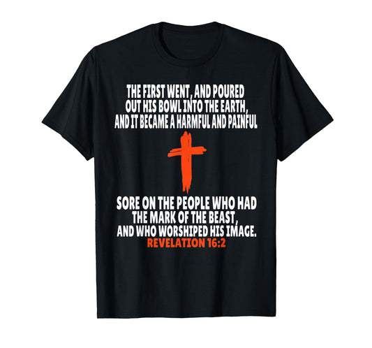 Revelation 16:2 Bible Verses Scripture T-Shirt