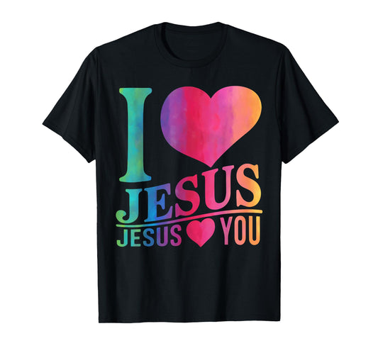 I Love Jesus Loves You Christian Youth Teen Girl Toddler God T-Shirt