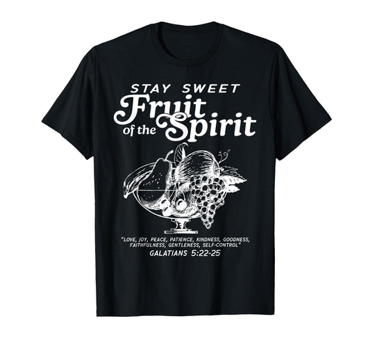 Fruit of The Spirit Retro Christian Women Men Faith Apparel T-Shirt