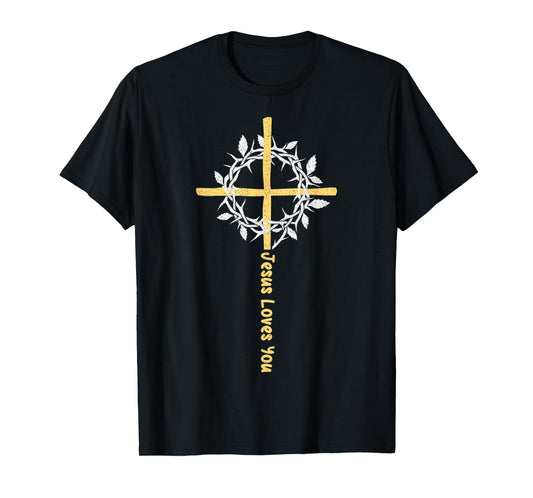 Jesus Loves You Christian Cross Christian Faith T-Shirt
