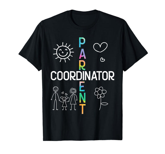 Parent Coordinator Tie Dye Back To School Appreciation T-Shirt