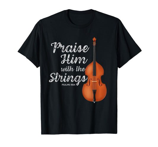 Christian, Double Bass, Upright Bass, Instrument T-Shirt