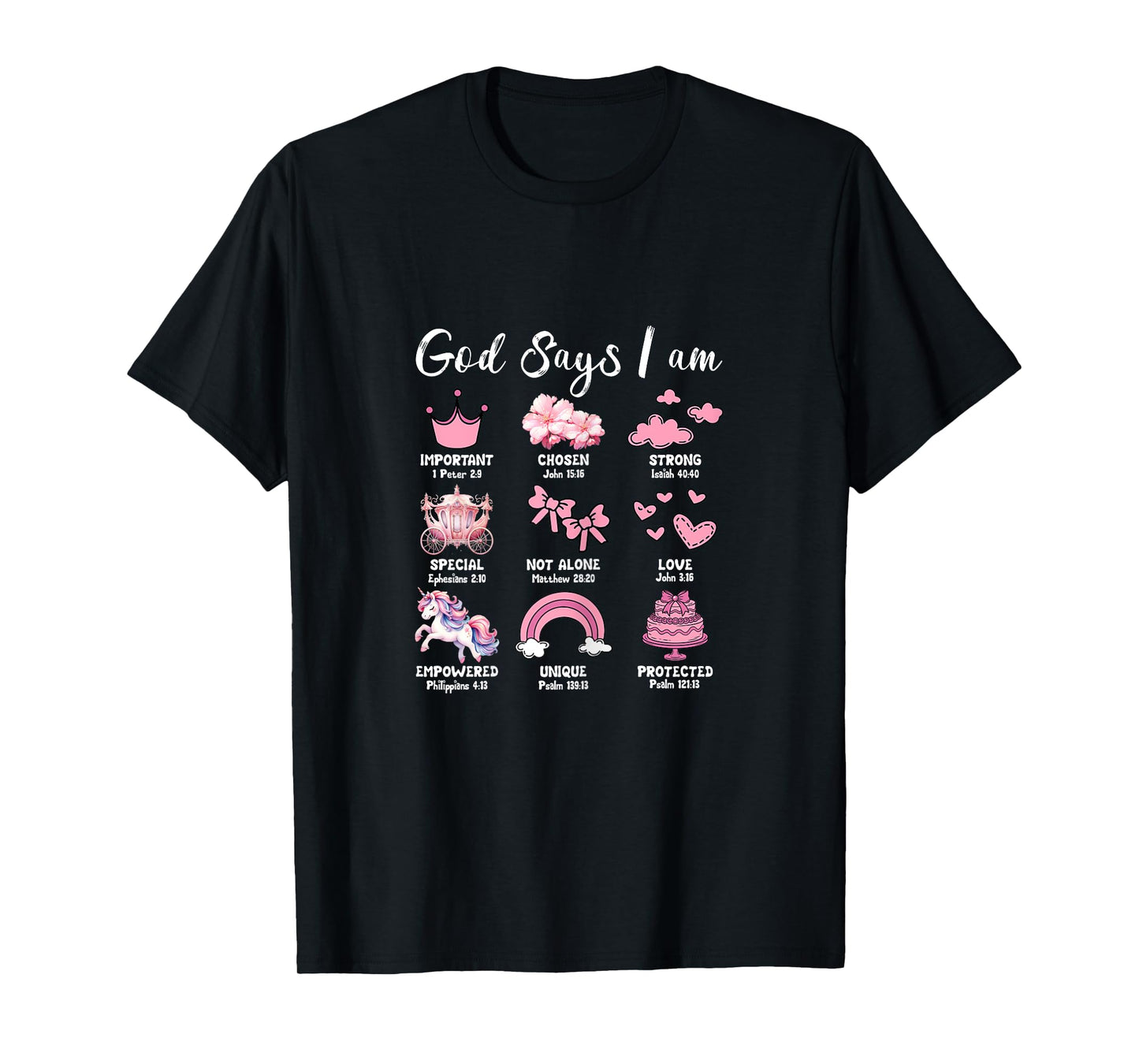 Faith Religious God Says I Am Cute Aesthetic T-Shirt