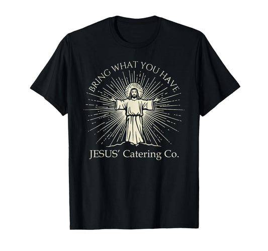 Jesus’ Catering Co Loaves and Fishes Minimalist Tee T-Shirt