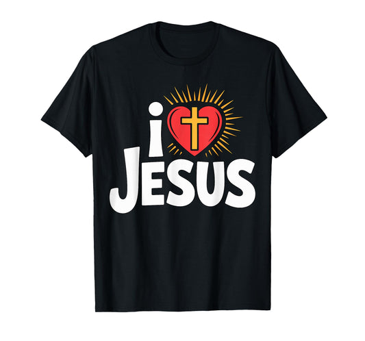 I Love Jesus Christian Faith T-Shirt