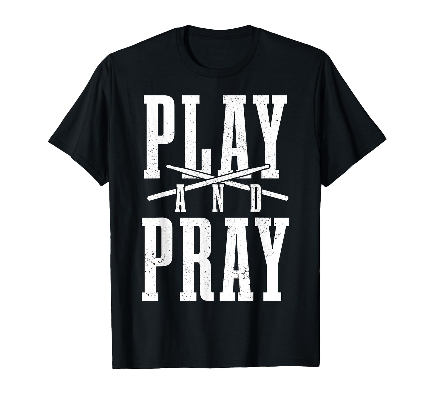 Christian Drummer Play & Pray Drumming Drums T-Shirt