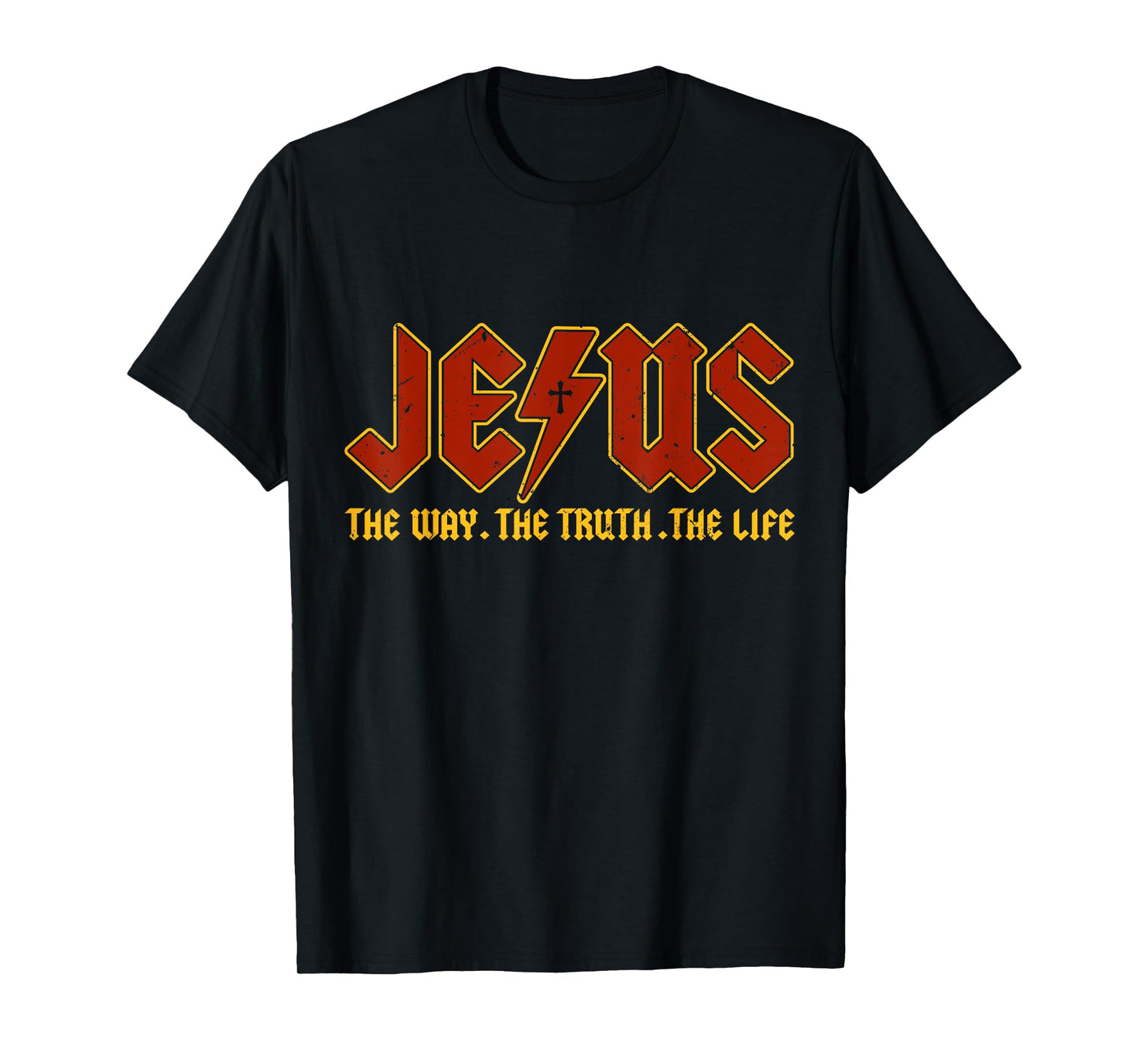 Jesus The Way Truth Life Rock Music Faith Christian Worship T-Shirt