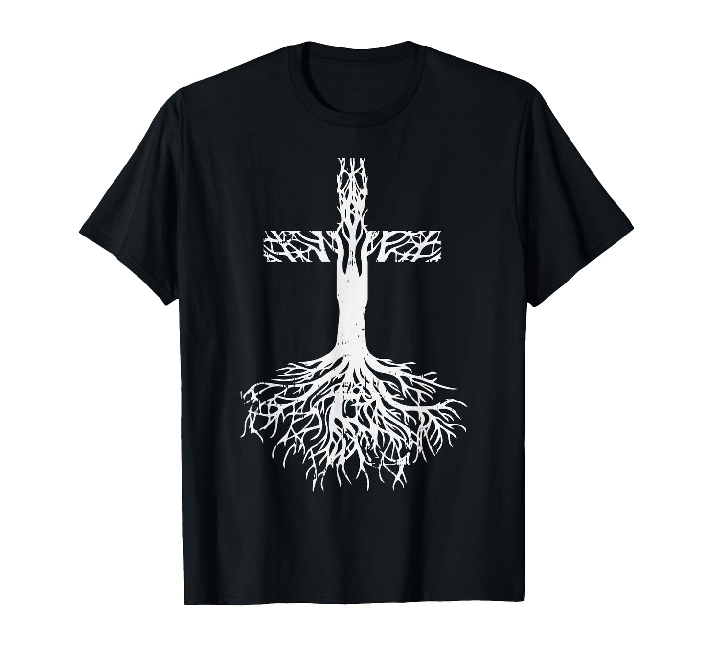 Cross Roots God Jesus Christ Faith Religious Christian Gift T-Shirt