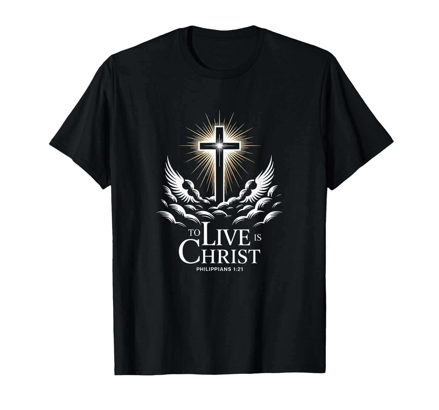 to Live is Christ Cross Philippians 1:21 Joy T-Shirt