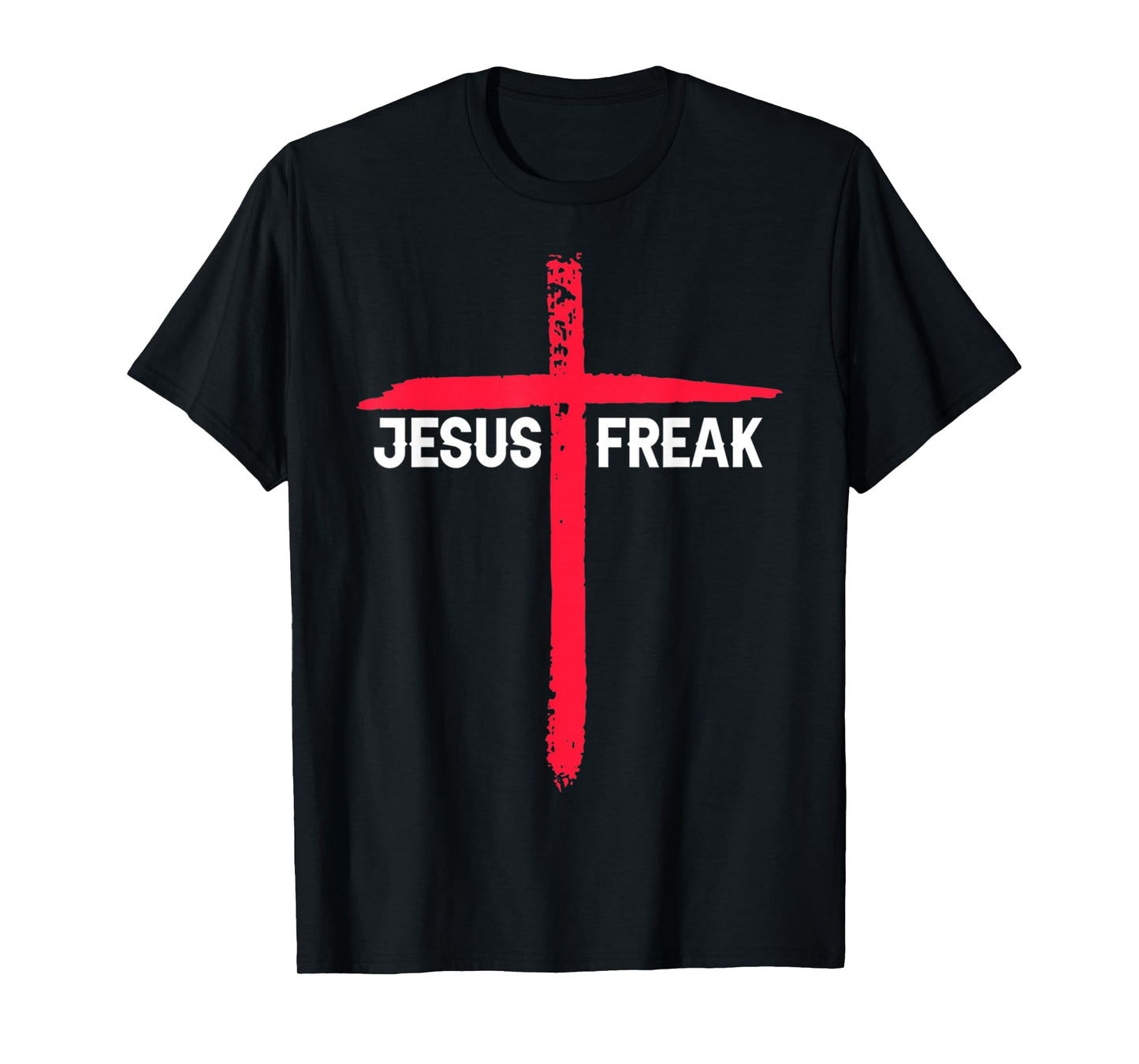 Vintage Jesus Freak Christian Religious Faith Cross Design T-Shirt
