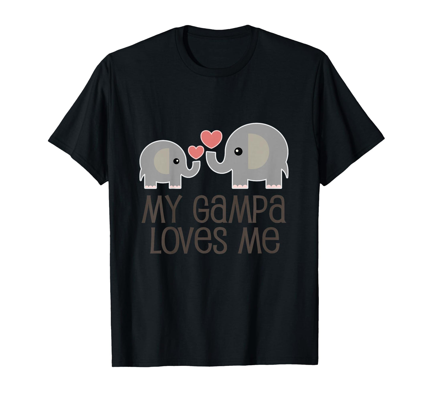 My Gampa Loves Me Grandkids Elephant T-Shirt