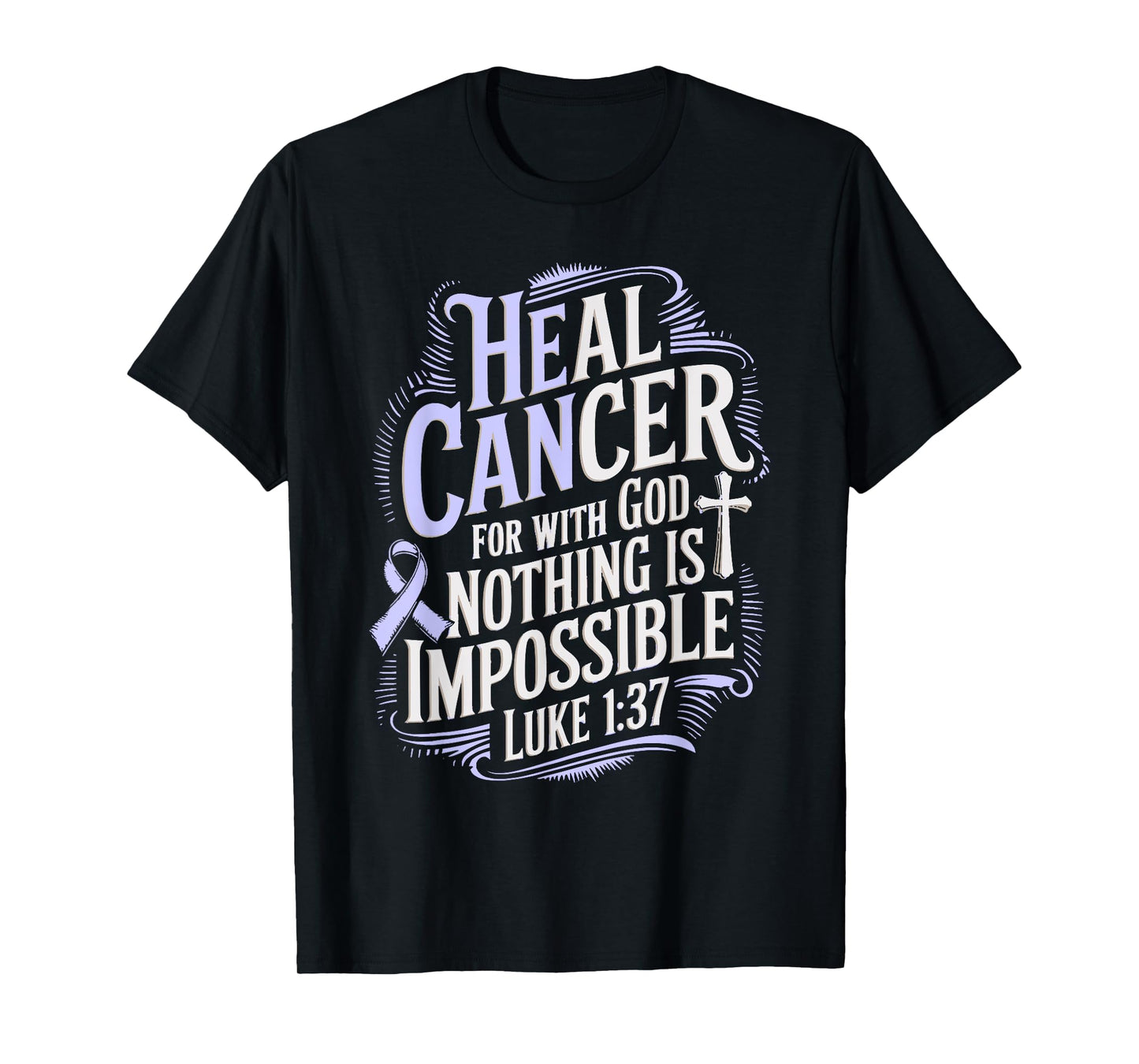 Heal Cancer Survivor Esophageal Cancer Awareness T-Shirt