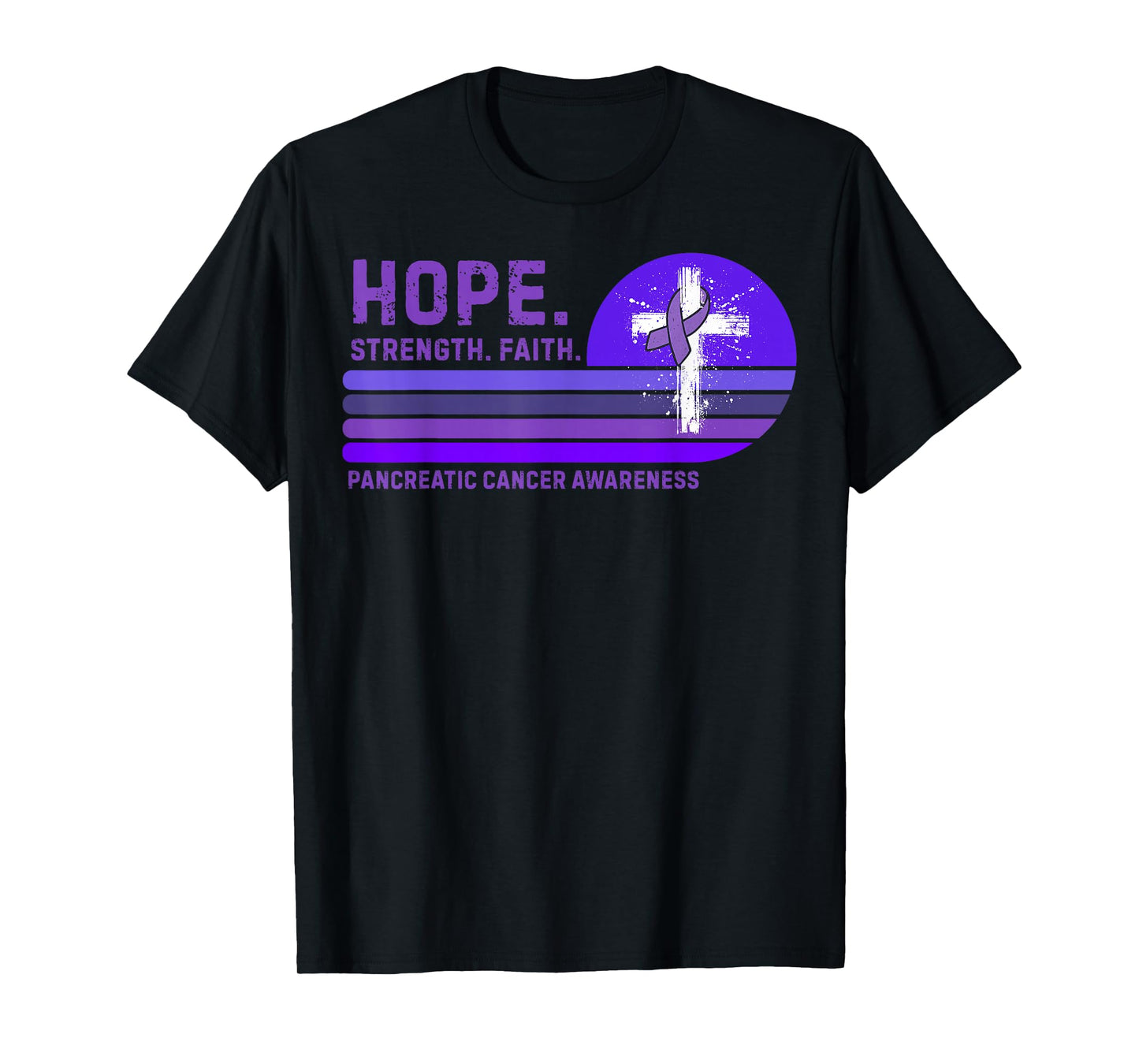 Faith Pancreatic Cancer Awareness T-Shirt