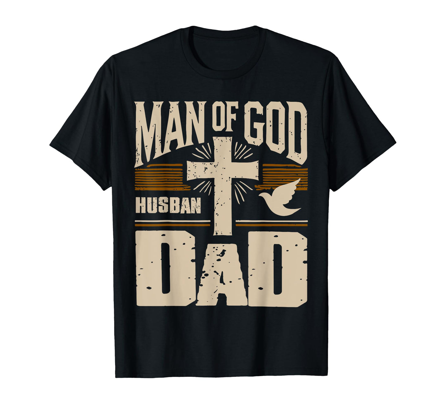 Man of God Husband Dad T-Shirt