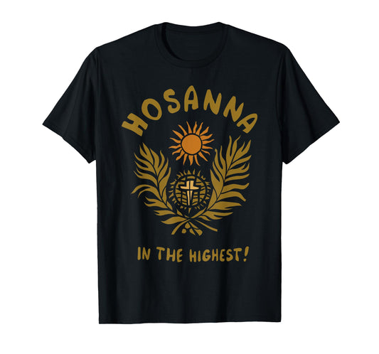 Vintage Palm Sunday Hosanna In The Highest Christian Easter T-Shirt