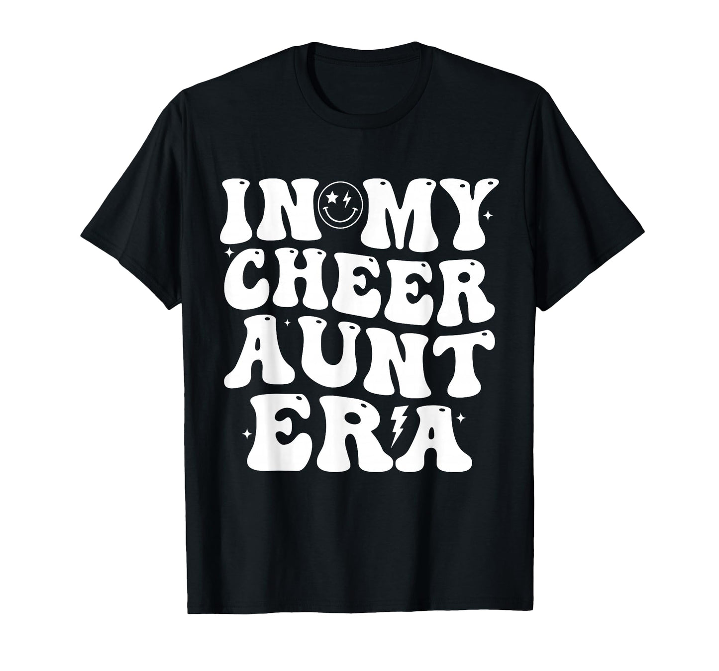 In My Cheer Aunt Era Trendy Cheerleading Sports Cheer Auntie T-Shirt